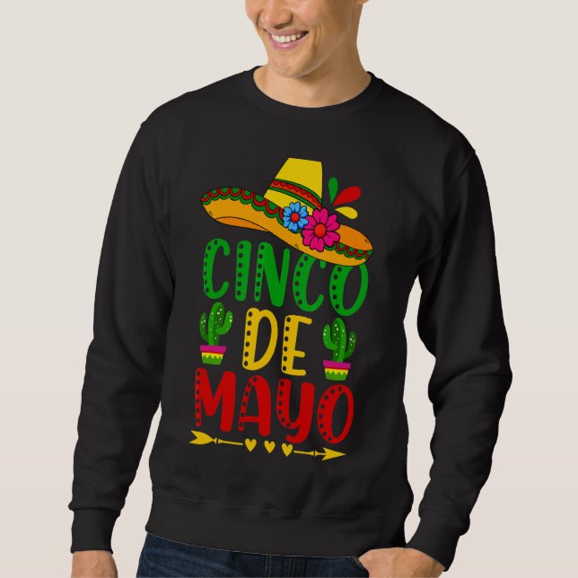 Moletom Partido de Festivais Mexicanos Fiesta Cinco De May (Frente)
