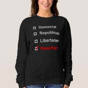 Moletom Partido Democrata Republicano Libertário Freak