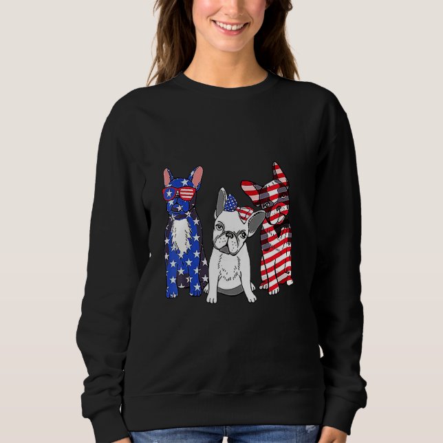 Moletom Partido Pitbull American Flag Holiday (Frente)