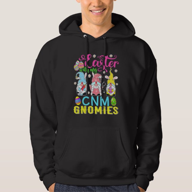 Moletom Páscoa Com Meus Gnomos CNM Enfermeira Engraçada Gn (Frente)