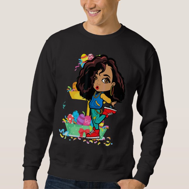 Moletom Páscoa Hip Hop Dance Love Dab Holiday Funny Kids B (Frente)