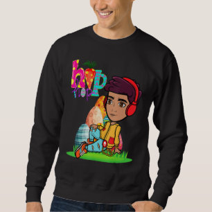 Moletom Páscoa Hip Hop Dance Love Dab Holiday Kids