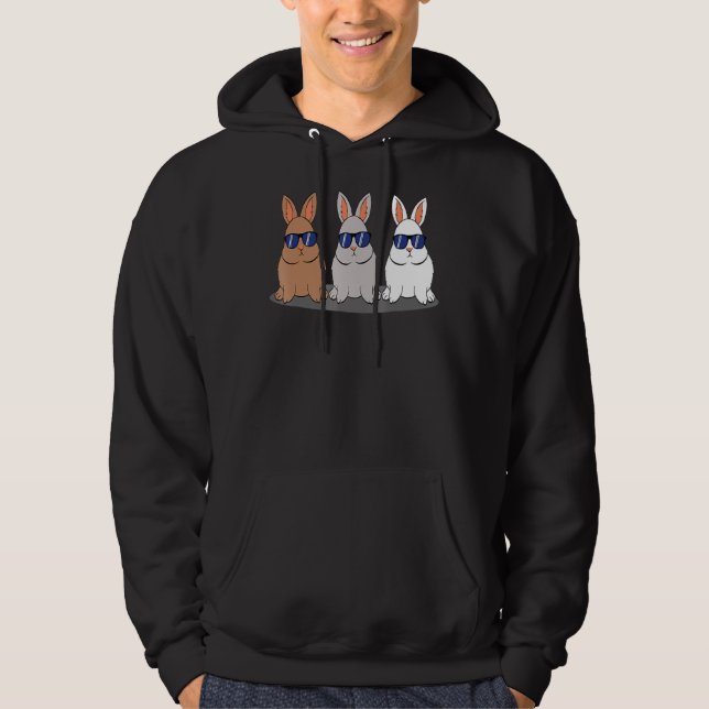Moletom Páscoa Hip Trio Bunnies Shades (Frente)