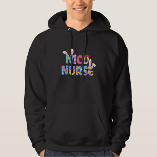 Moletom Páscoa Nicu Enfermeira Cute Bunny Ears Felz pascoa