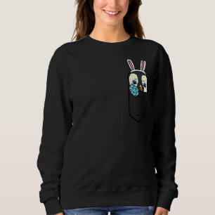 Moletom Páscoa Pocket Penguin Bunny Egg Cute Animal Men