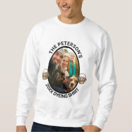 Moletom Páscoa Pun | Personalizado 2025 Foto da Família co