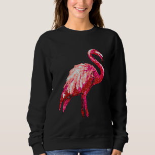 Moletom Passarinho de Flamingo Tropical Estampado com Lant