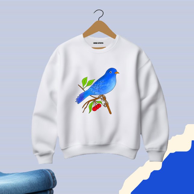 Moletom Pássaro azul (Criador carregado)