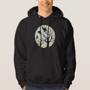 Moletom Pássaro da Floresta Animal Gótica Raven Creepy Nig
