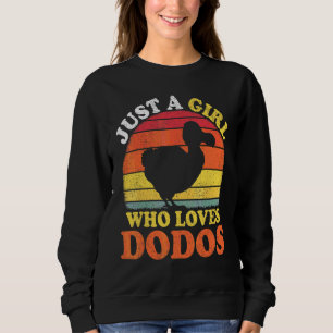 Moletom Pássaro Dodo Vintage Só Uma Garota Que Ama Dodos