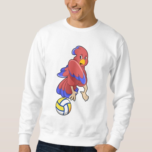 Moletom Pássaro nos Esportes de Voleibol (Frente)