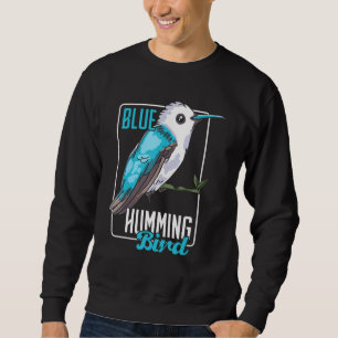 Moletom Pássaro Pássaro de Humming Azul