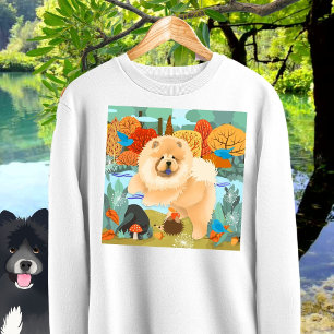 Moletom PÁSSAROS DE FELICIDADE Chow White Sweatshirt