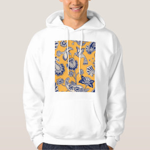Moletom Pássaros Paisley Flores Padrão de Vintagem