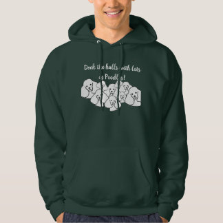 Moletom Passe as salas com Poodles Unisex Hoodie