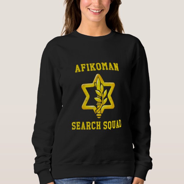 Moletom Passe Feliz Afikoman Search Squad Israel Idf Za (Frente)