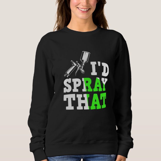 Moletom Pasta automotiva com spray de tinta automática (Frente)