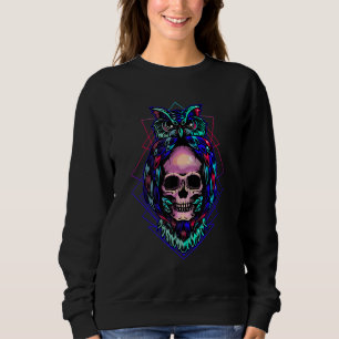 Moletom Pastel Gothic Owl Skull Nocturnal Bird Watch