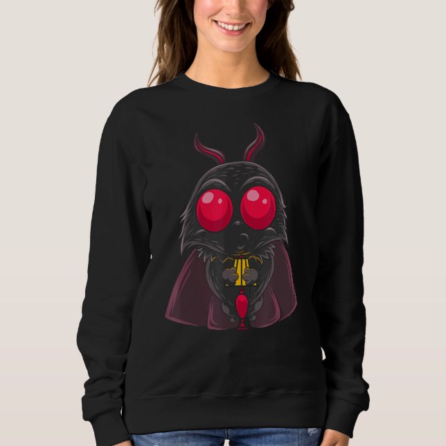 Moletom Pastel Gótico Lâmpada de Mothman Folklore Cryptid  (Frente)