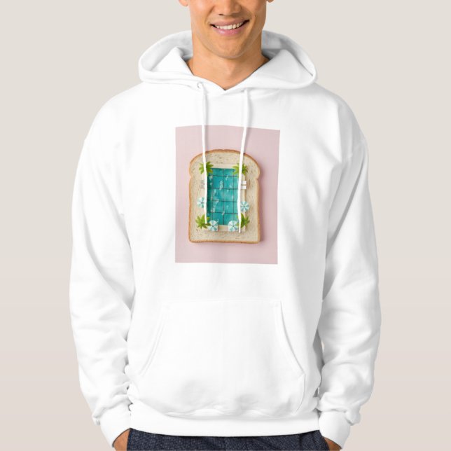 Moletom Pastel Vaporwave Pool Toast (Frente)