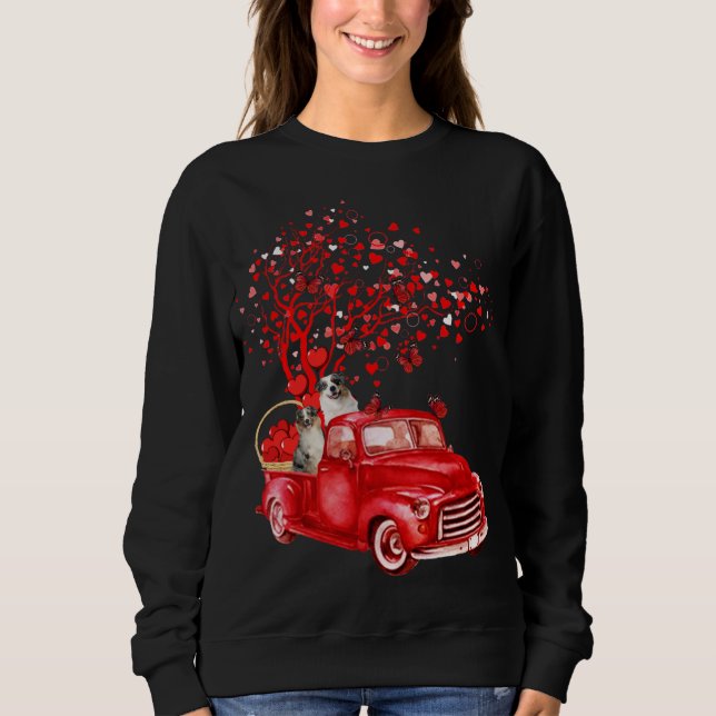 Moletom Pastor australiano de Namorados de caminhão (Frente)