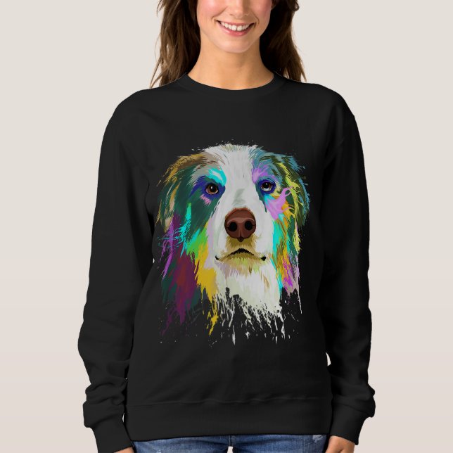 Moletom Pastor australiano Shepherd Aussie Mamãe Gift (Frente)