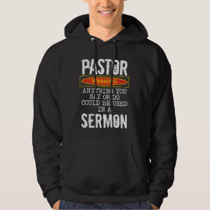 Moletom Pastor Avisando Pastor Engraçado Qualquer Coisa Qu