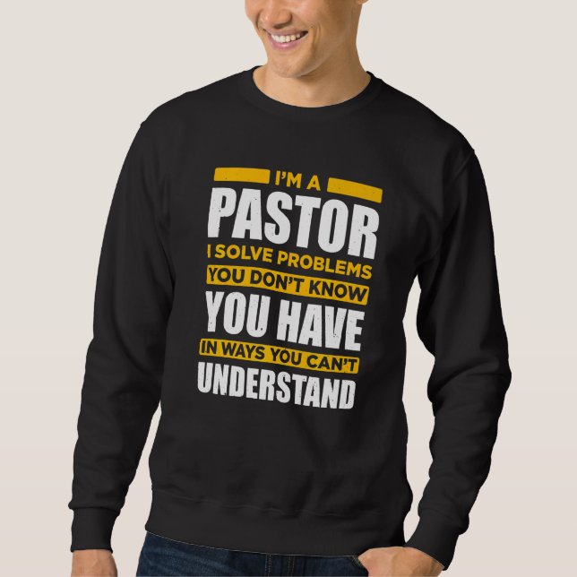 Moletom Pastor Cristão Fé Religiosa Jesus (Frente)