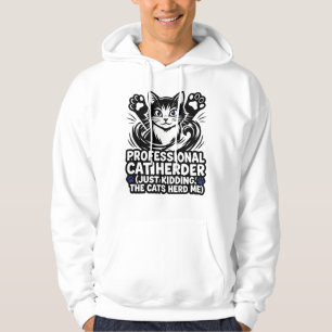 Moletom Pastor de Gatos Profissional Dono de Gato Engraçad