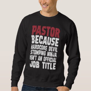 Moletom Pastor Porque Ninja Diabólico Esmagador Hardcore