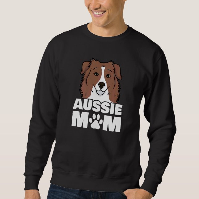 Moletom Pata de Cadela Mãe Australian Shepherd (Frente)