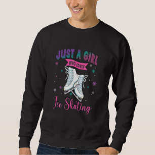 Moletom Patinação De Gelo Patinando Apenas Uma Menina Que