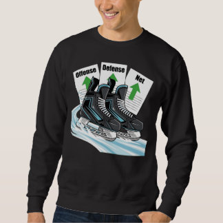Moletom Patinador de Hóquei com cartões de estatísticas - 