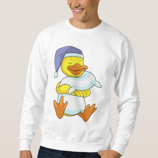 Moletom Pato a dormir com o Nightcap (Frente)