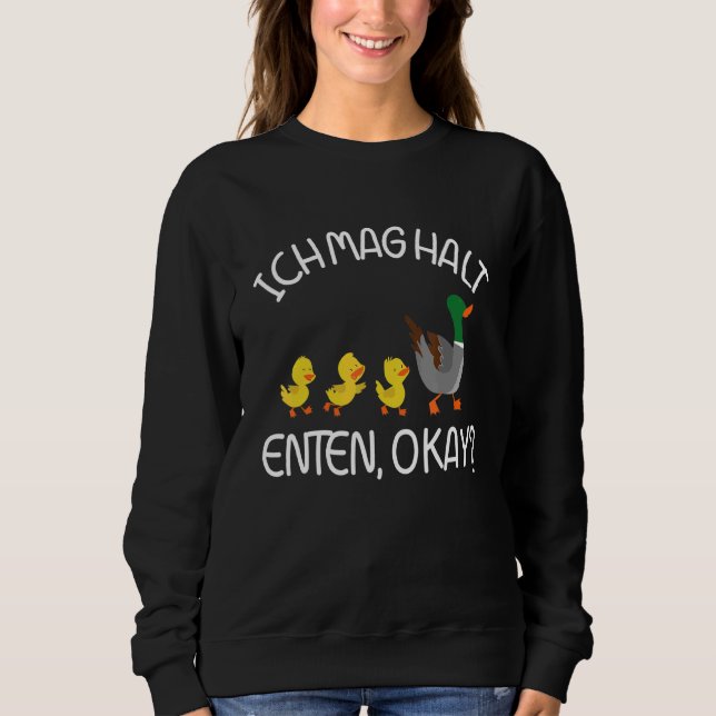 Moletom Pato Bonito Eu Gosto De Segurar Patos. (Frente)
