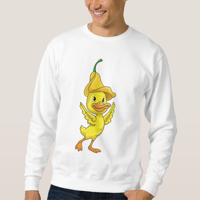 Moletom Pato com boné amarelo (Frente)