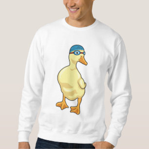Moletom Pato de Nadar com óculos de Nadação