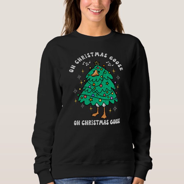 Moletom Pato de Natal Engraçado Férias (Frente)