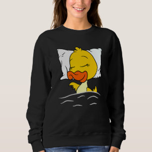 Moletom Pato Dormindo Animais Patos Roupa-Noite Dormindo P