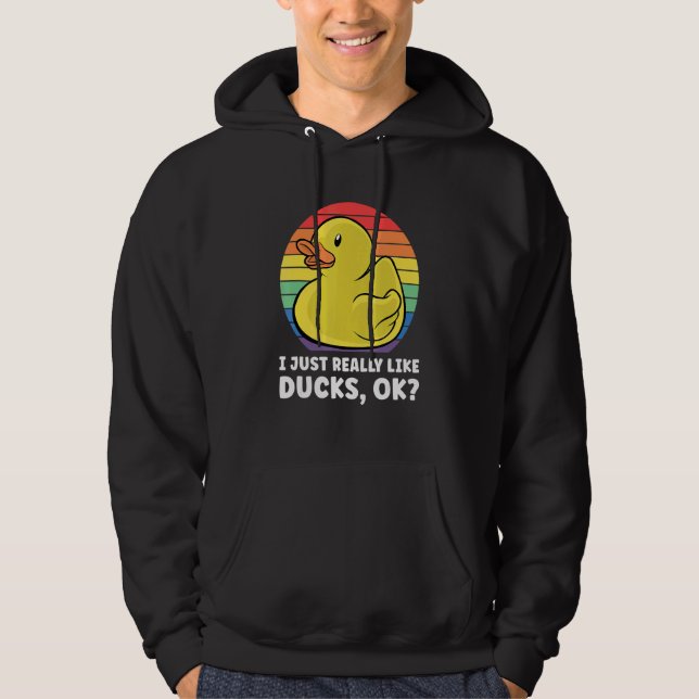Moletom Pato Eu Gosto Muito De Patos Ok 10 (Frente)