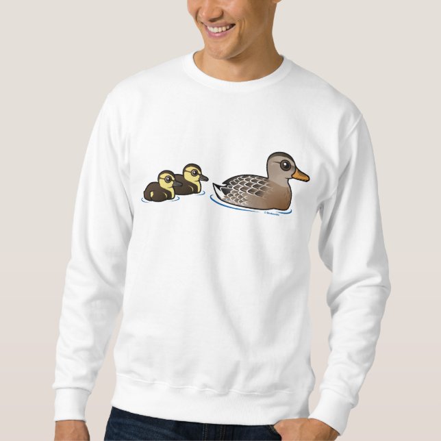 Moletom Pato selvagem & dois patinhos (Frente)