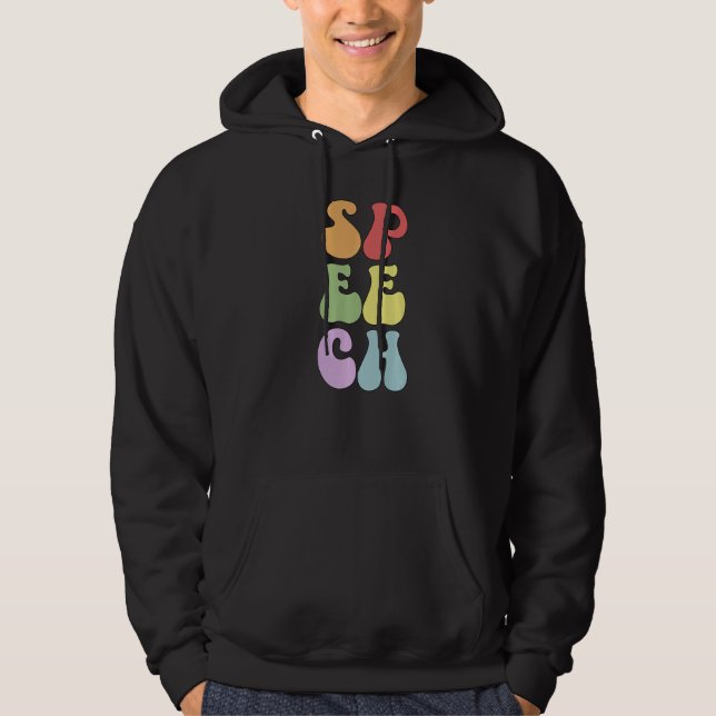 Moletom Patologista da Linguagem da Fala Groovy SLP Premiu (Frente)