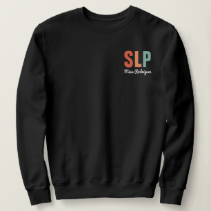 Moletom Patologista de Voz Retro SLP Personalizado