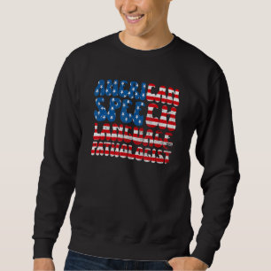 Moletom Patologista norte-americano Flag SLP