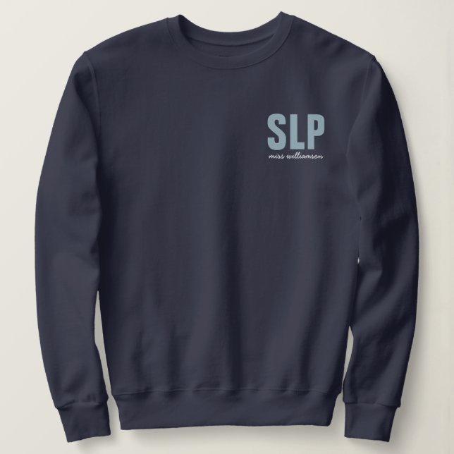 Moletom Patologista Personalizado de Linguagem SLP (Frente do Design)