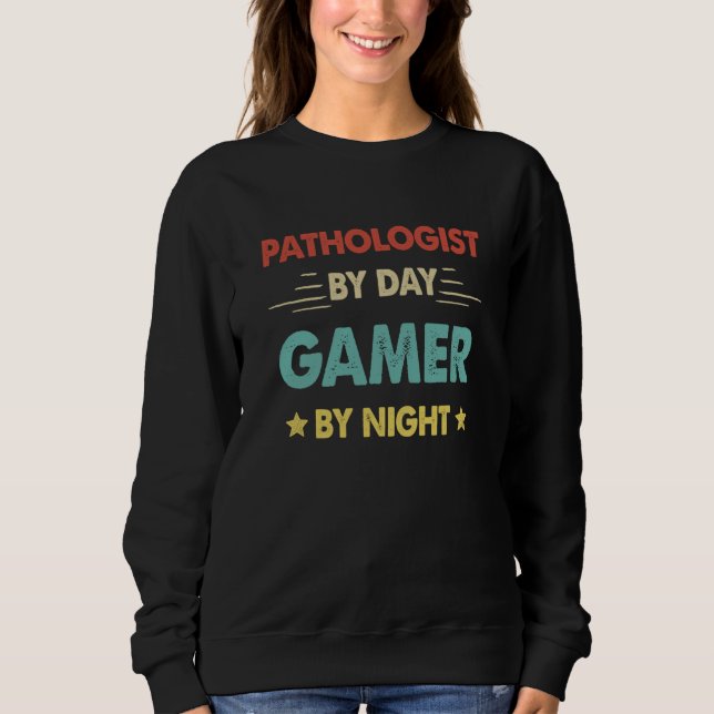 Moletom Patologista Retro de Dia Gamer à Noite (Frente)