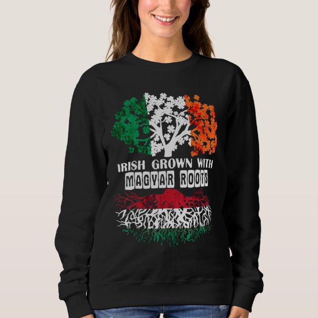 Moletom Patrick Day irish Ireland root Magyar Hungary Flag (Frente)