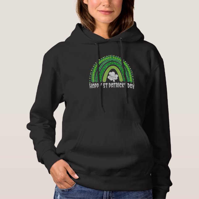 Moletom Patrick S Day Rainbow Irish Shamrock Lepr (Frente)