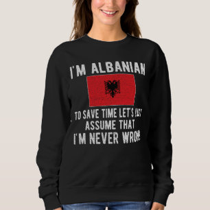 Moletom Patrimônio Albanês Albânia Raia Bandeira Albane