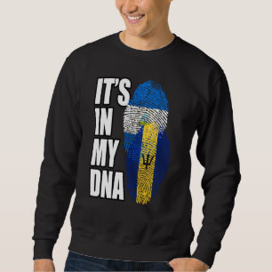 Moletom Patrimônio Da Bandeira Do Dna Mix Do Barbade E Da